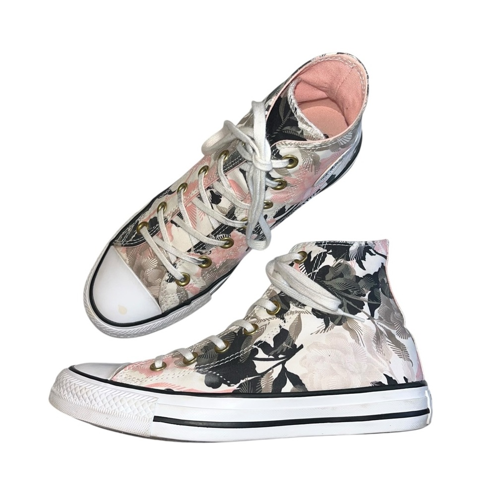 Converse CTAS Floral High Top Sneaker - Women’s Size 8